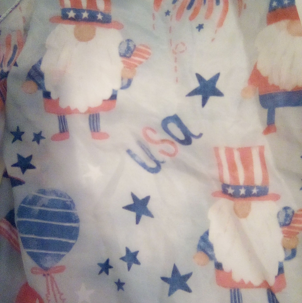 4th Of July Uncle Sam's Patriotic Scarf  Independece Day Summer Vacation